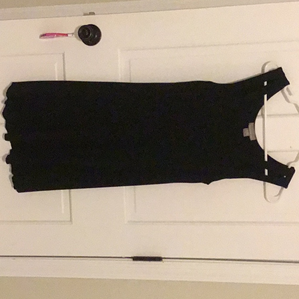 Black cotton dress